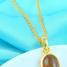 MEMOIR Gold-Plated Oval Pendants with Chains-18