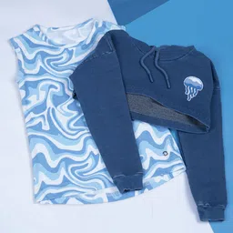 Gini and Jony Print Hooded Cotton Top-image-25