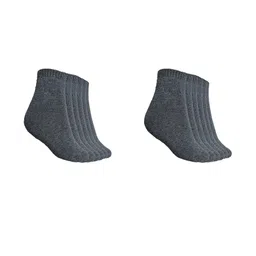 MUKHAKSH Grey Cotton Socks-image-8