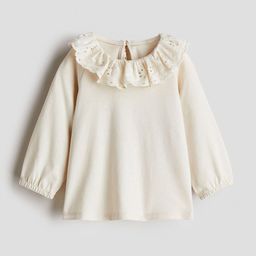 H&M Broderie Anglaise-Collared Top-picture-42