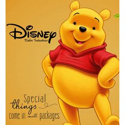 disney by kuber Kuber Industries Disney Winnie-The-Pooh Print Non Woven Fabric Foldable Large Size Storage Cube Toy,Books,Shoes Storage Box With Handle Brown image 4