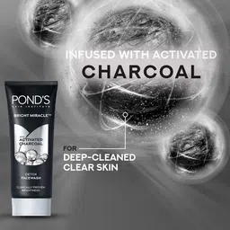 Ponds Set of 3 Bright Miracle Detox Facewash with 10X Power of Charcoal - 200 g each image 4