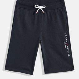 Tommy Hilfiger Boys Regular Fit Mid-Rise Sweat Shorts With Brand Logo Embroidered Detail-image-9