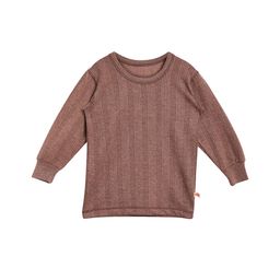 VIMAL JONNEY Boys Brown Striped Thermal T-shirt-27