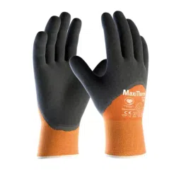 ATG MaxiTherm 3/4 Coated Knitwrist Gloves 26 cm Length Black and Orange L Size, 30-202 (Pack of 3 Pair)-image-41