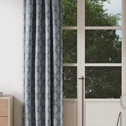 DDecor Blue Ethnic Motifs Door Curtain-37