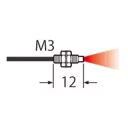 Panasonic Reflective Type Threaded Type Fiber R2 mm, FD-31-40