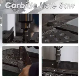 FLAMINGO ENTERPRISE Carbide-Tipped Hole Saw Cutter Masonry Bits Type 38 mm Diameter TCT & SS Length Depth Shank, FM-199 image 5