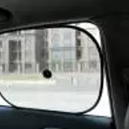 Auto Pearl Side Window Universal Sun Shade Cover for Car (Black) image 3