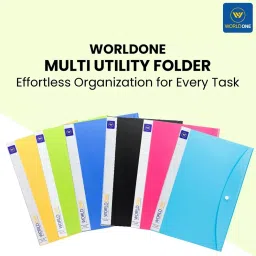 Worldone FC Size Multi Utility Folder 20 Pockets (Assorted), CA620F image 4