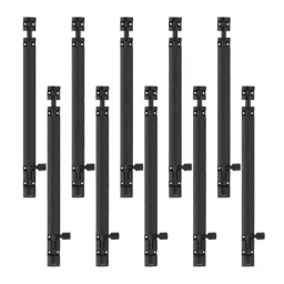 Atom 304.8 mm (12 Inch) Aluminium Black Phosphate Finish Tower Bolt TB002-304.8 mm (12 Inch)-BLK-110 (Pack of 10)-image-28