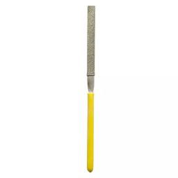 EXCEL IMPEX Flat Medium Diamond File 200 mm Total Length 90 mm Coating Length 80 Grit-image-56