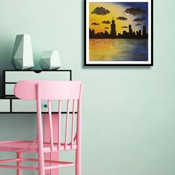 999Store Multicoloured City Wall Painting-image-93