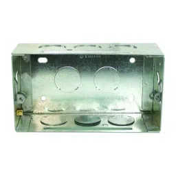 Schneider Electric 4 Gang Galvanized Iron Metal Box for BS Format Ranges, MM1104-image-70