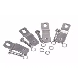 RS PRO 51x16x28.5 mm Stainless Steel Mounting Bracket for Use with Aluminium Enclosure 2481121-81