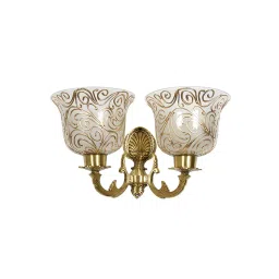 Fos Lighting Traditional Twin Arm Antique Brass Wall Light - Meenakshi-KapaJaipuria-WL2-image-16