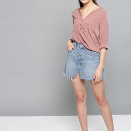 Harpa Dusty Pink Shirt Style Top-image-41