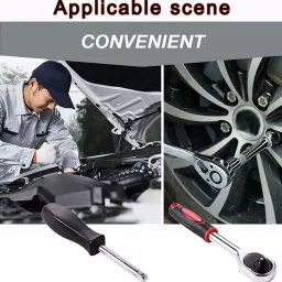 CATRON 6.35 mm (1/4 inch) Drive Socket Set & Metric Ratchet Wrench Set with 4-14 mm CR-V Sockets for Household Auto Precision Socket (Set of 46) image 5