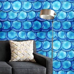 ArtzFolio Printed UV-Resistant Anti-Bacterial Molecule Ornament Peel & Stick Wallpaper-image-99