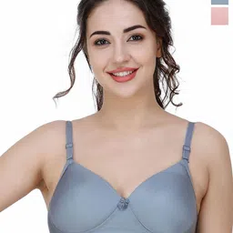 College Girl Pack Of 2 Full Coverage Lightly Padded T-shirt Bra-picture-36