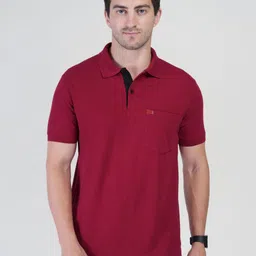 Polo Plus Men Polo Collar Bio Finish Pockets T-shirt-image-48