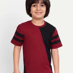 Provogue Boys Colourblocked T-shirt-image-70