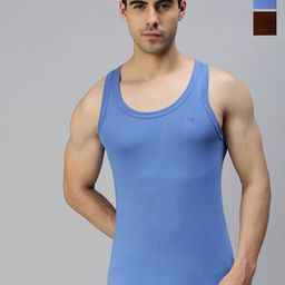 Lux Cozi Pack Of 3 Men Assorted Round Neck Sleeveless Innerwear Vests-picture-26