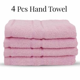 Sassoon Melrose 380 GSM Cotton Hand Towel Set of 4 - Pink-image-30