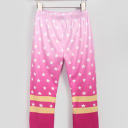 Kookie Kids Full Length Leggings Star Print - Pink-image-87