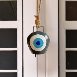 Jasmey Homes Evil Eye Bell Feng Shui Vastu, Nazar Batu Suraksha Kavach Hanging for Good Luck, Prosperity- Home, Office, Gifting-image-5