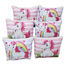 Parteet Premium Quality Unicorn Mini Pouch with Zipper Lock and Birthday Party Return Gifts For Kids 6Pcs-12