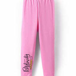 Tango Looper Knit Full Length Lounge Pant with Text Print - Pink-image-42