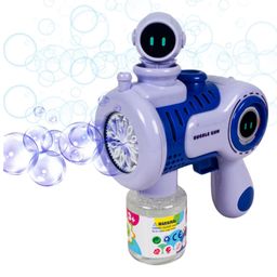 Sanjary Astronaut Theme Bubble Gun Toy for Kids, Leak-Proof Bubble Blower Machine Color Design May Vary-image-9