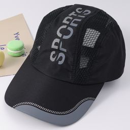 Pine Active Baseball Cap With Text Print Black - Diameter 15.5 cm-14