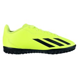 Adidas Kids Lace UpSports Shoes with Tape Detailing - Neon Green & Black-image-27