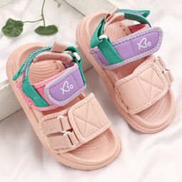 Babyoye Velcro Closure Sandals - Pink-image-20