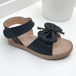 Lil Lollipop Bow Applique Detailed Sandals - Black-picture-28