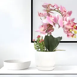 Royaloak Pink 1 Pieces Artificial Flower With Pot-picture-29