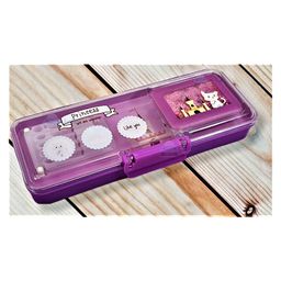 FunBlast Magnetic Pencil Box with Inbuilt Sharpener  Random Color and Design image 2
