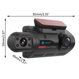 Bleat Car Dashcam 2MP Dual-Channel WiFi Dashcam with Night Mode, G-Sensor & 170° Wide-Angle View- Black image 2