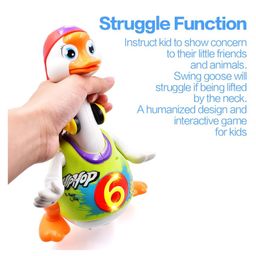 Sanjary Smart Dancing & Interactive Swing Goose Toy with Music & Flashing Lights for Kids Color May Vary image 3