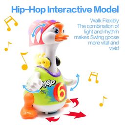 Sanjary Smart Dancing & Interactive Swing Goose Toy with Music & Flashing Lights for Kids Color May Vary image 4
