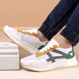 HERE&NOW Men Mesh Running Non-Marking Shoes image 1