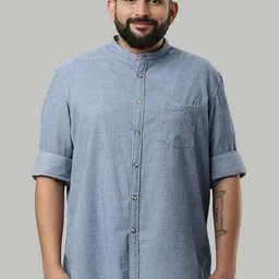 Indian Terrain Men Chiseled Slim Fit Opaque Casual Shirt-image-98