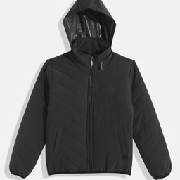 WROGN YOUTH Boys Grey Solid Puffer Jacket-image-44