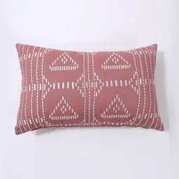Art Avenue Pink & White Geometric Linen Rectangle Cushion Covers-5