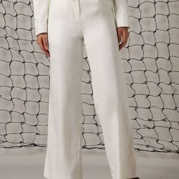 Hubberholme Women Relaxed Flared High-Rise Easy Wash Pleated Trousers-image-97