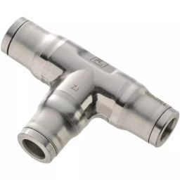 Legris LF3800 Series Tee Tube-to-Tube Adaptor Push In 4 mm Push In 4 mm to Push In 4 mm Tube-to-Tube Connection Style, 3804 04 00-picture-49