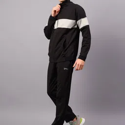 Shiv Naresh Men Colourblocked Mock Collar Jacket & Track Pant image 5