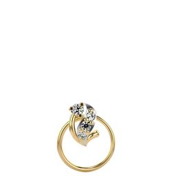 VALANOVA Women 14 Kt Gold Certified Lab Grown Diamond Nosepin 0.35 gm-image-47